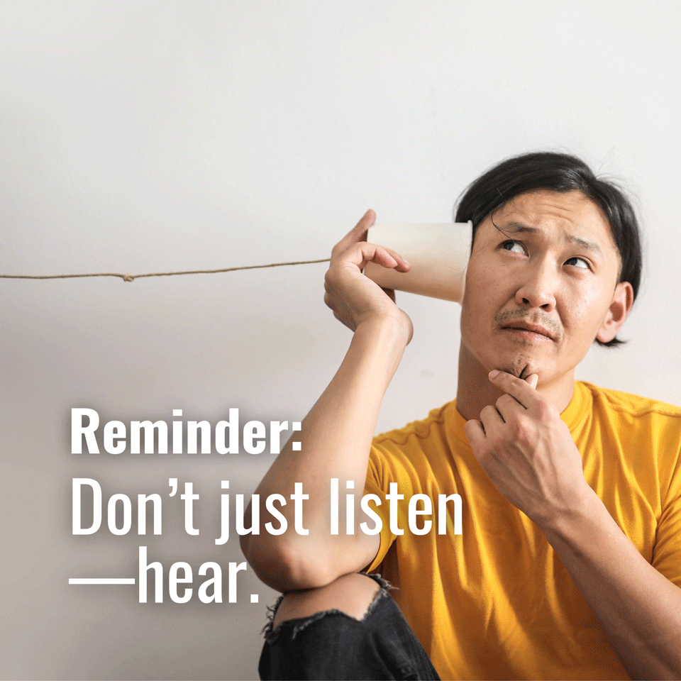 Don’t just listen—hear. 🦻